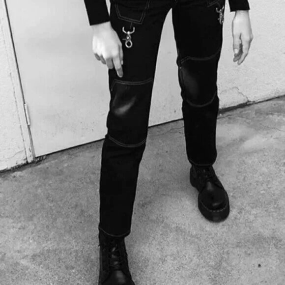 Brashy Studios Y2K Grunge Straight Leg Gotland Carpenter Jeans - Picture 5 of 8